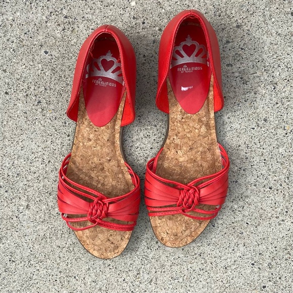 Fergalicious by Fergie women orange Boho sandals. Size 8M. Great used condition. - Picture 2 of 8